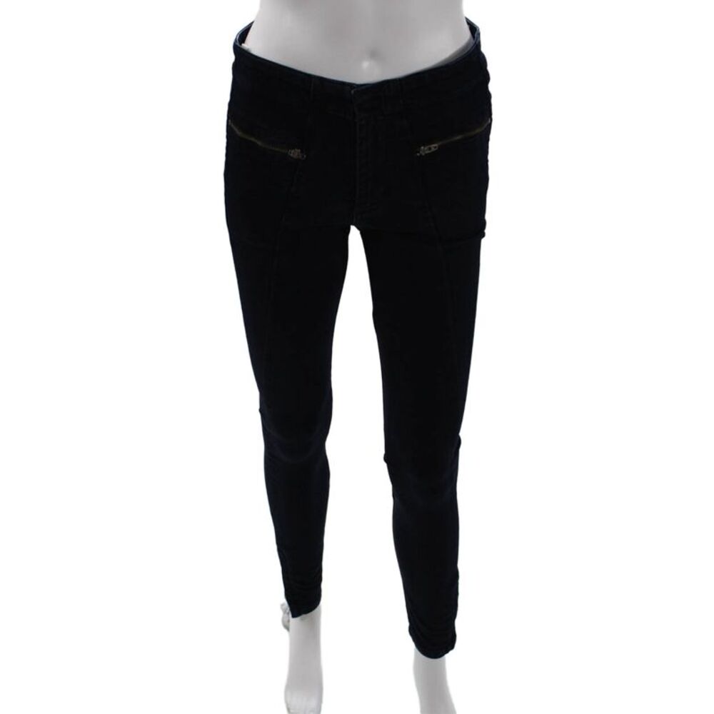 Rag & Bone Jean Womens Skinny Jegging Dark Blue Button Mid Rise Size 27